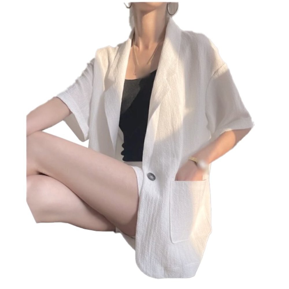 🆕 ZARA Long White Blazer SIZE SMALL